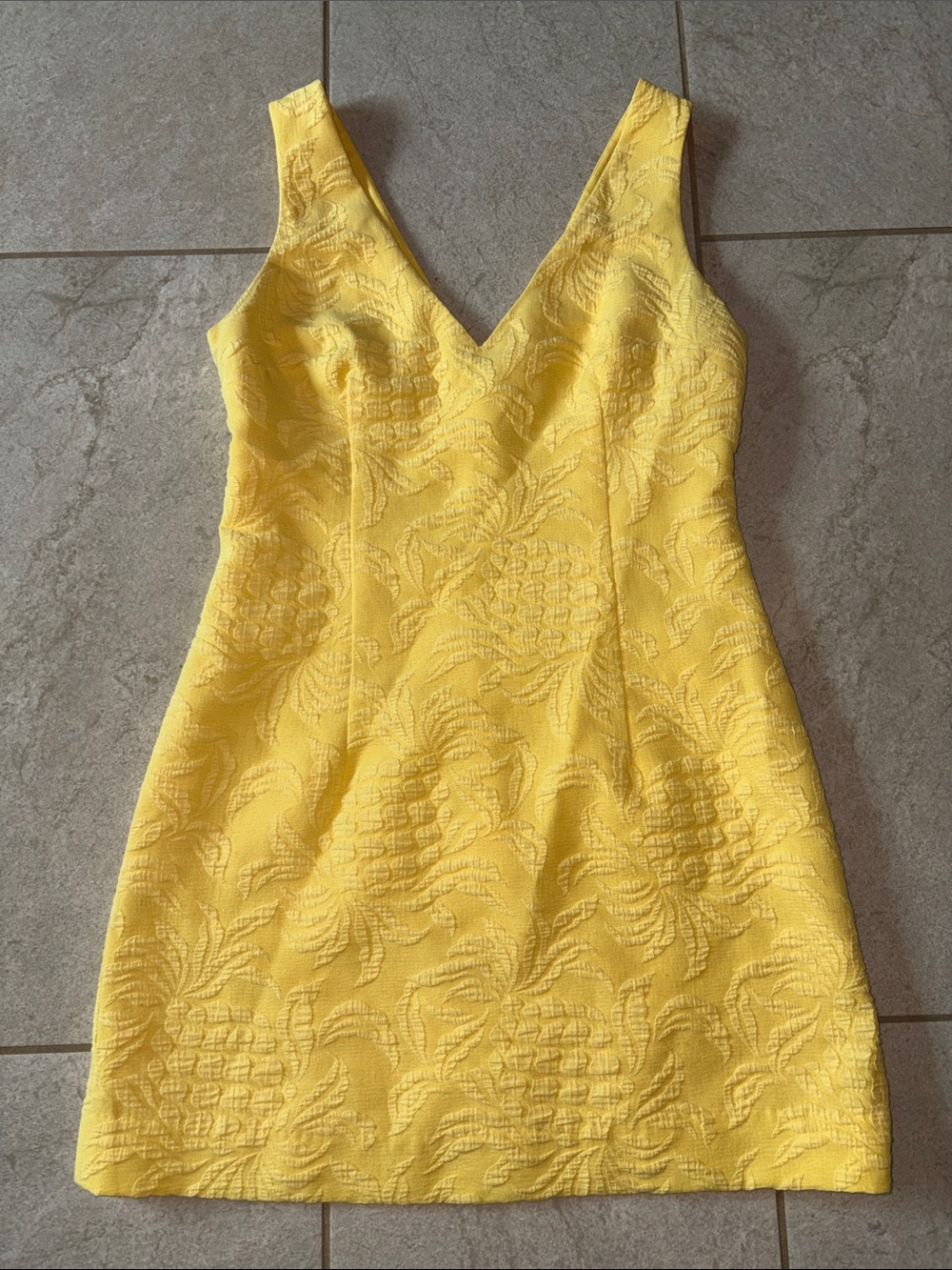 LILLY PULITZER V-Neck Pineapple Mini Dress